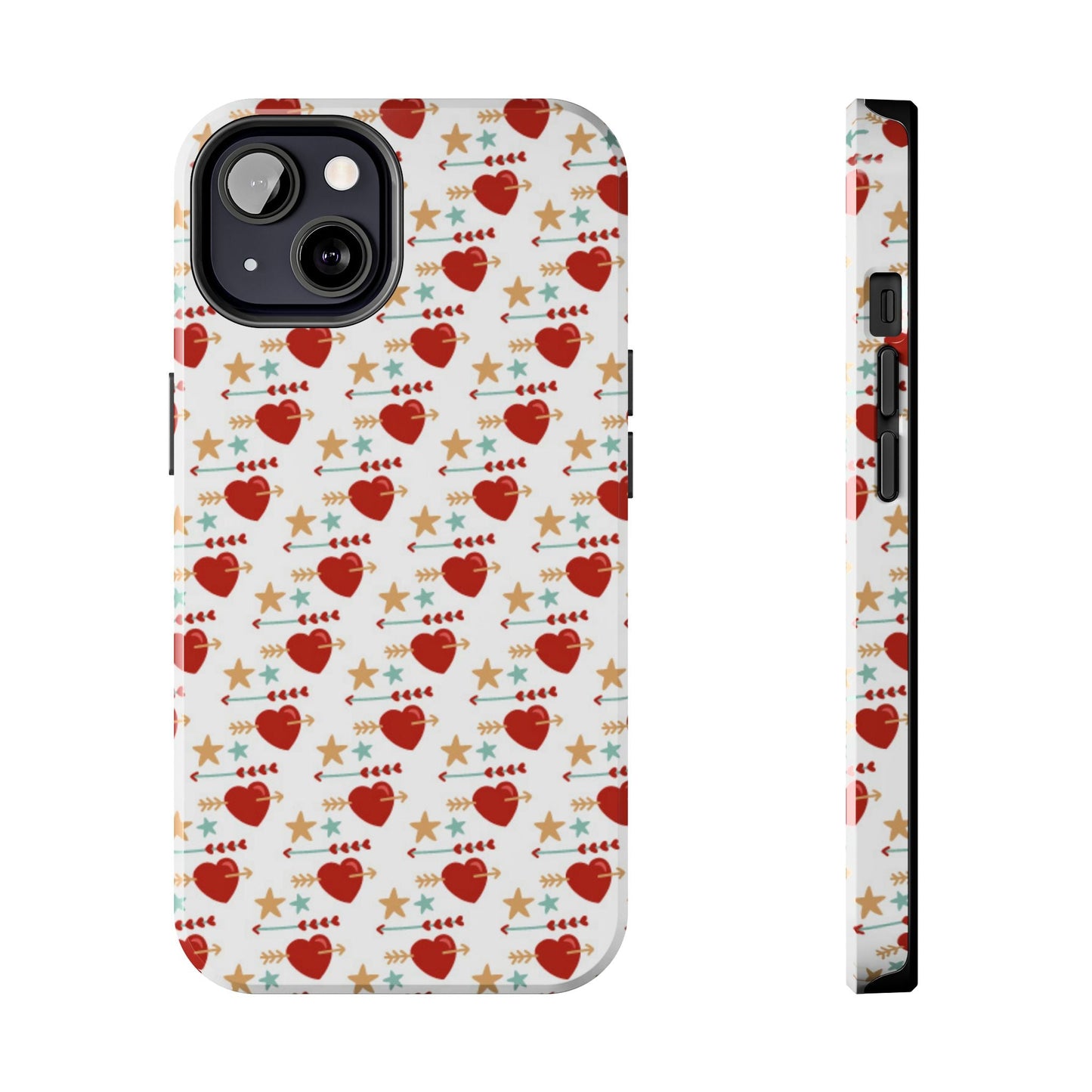 Retro Hearts and Stars - iPhone Series Case - BOGO Cases