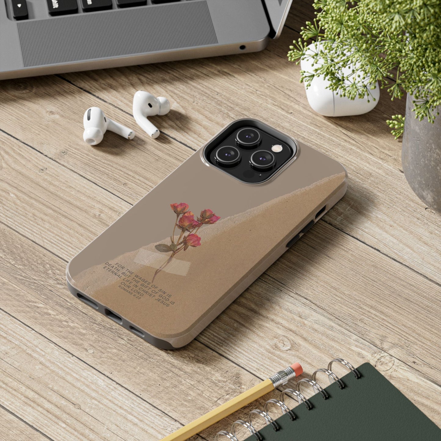 Romans 6:23 Vintage Floral - iPhone Series Case - BOGO Cases