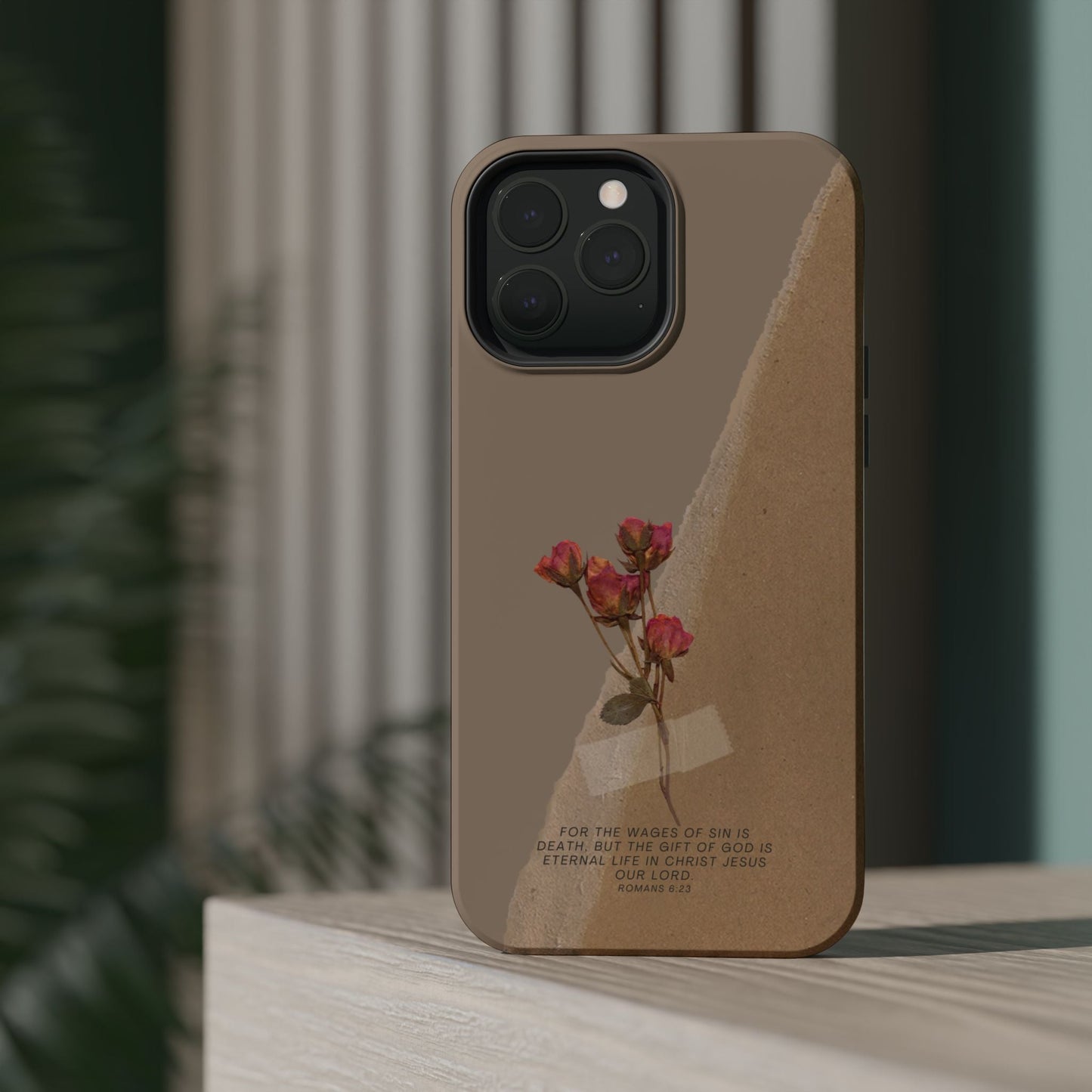 Romans 6:23 Vintage Floral - MagSafe iPhone Case - BOGO Cases