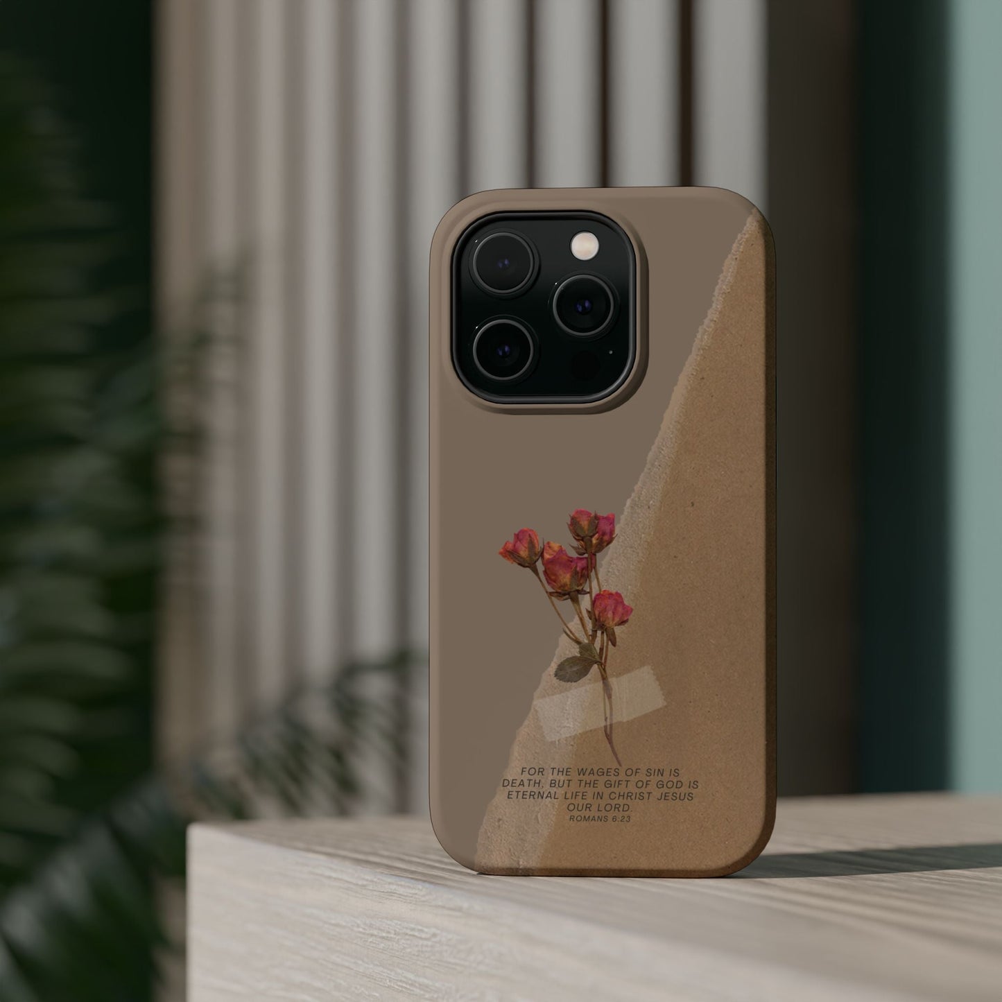 Romans 6:23 Vintage Floral - MagSafe iPhone Case - BOGO Cases