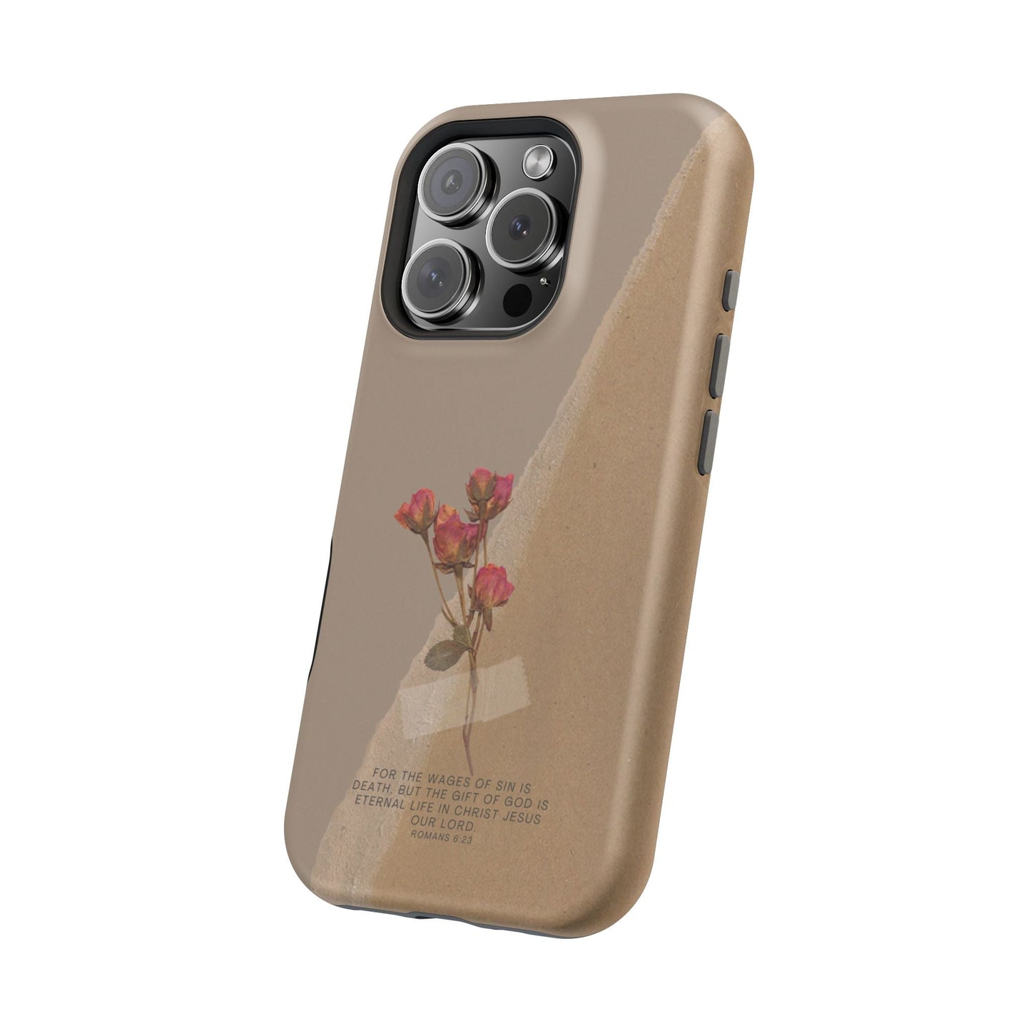 Romans 6:23 Vintage Floral - MagSafe iPhone Case - BOGO Cases
