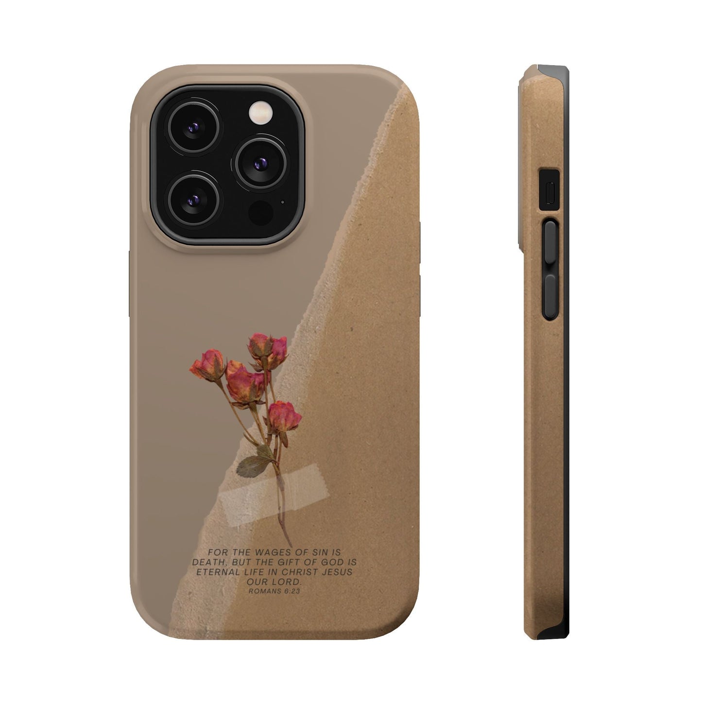 Romans 6:23 Vintage Floral - MagSafe iPhone Case - BOGO Cases