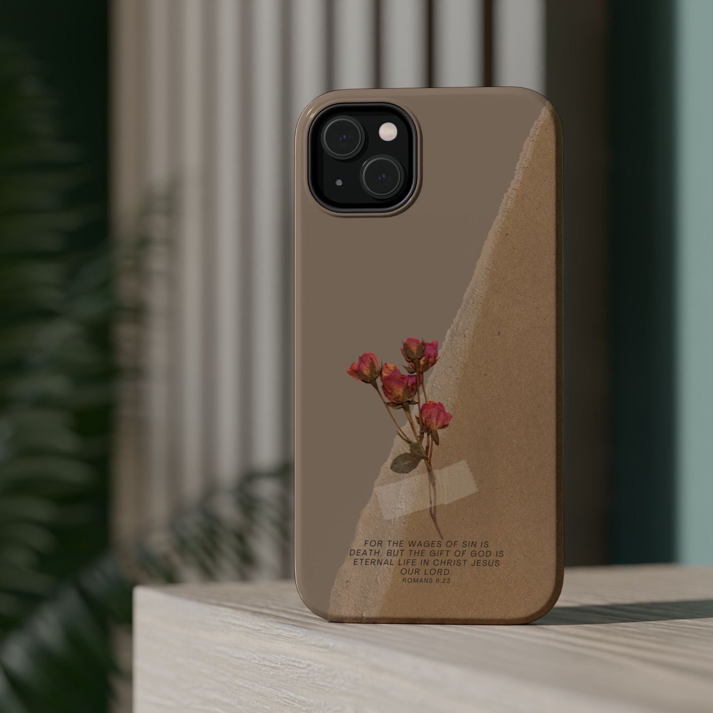 Romans 6:23 Vintage Floral - MagSafe iPhone Case - BOGO Cases