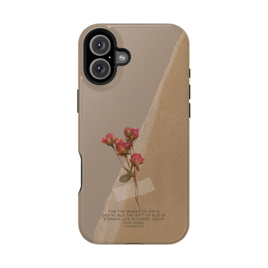 Romans 6:23 Vintage Floral - MagSafe iPhone Case - BOGO Cases