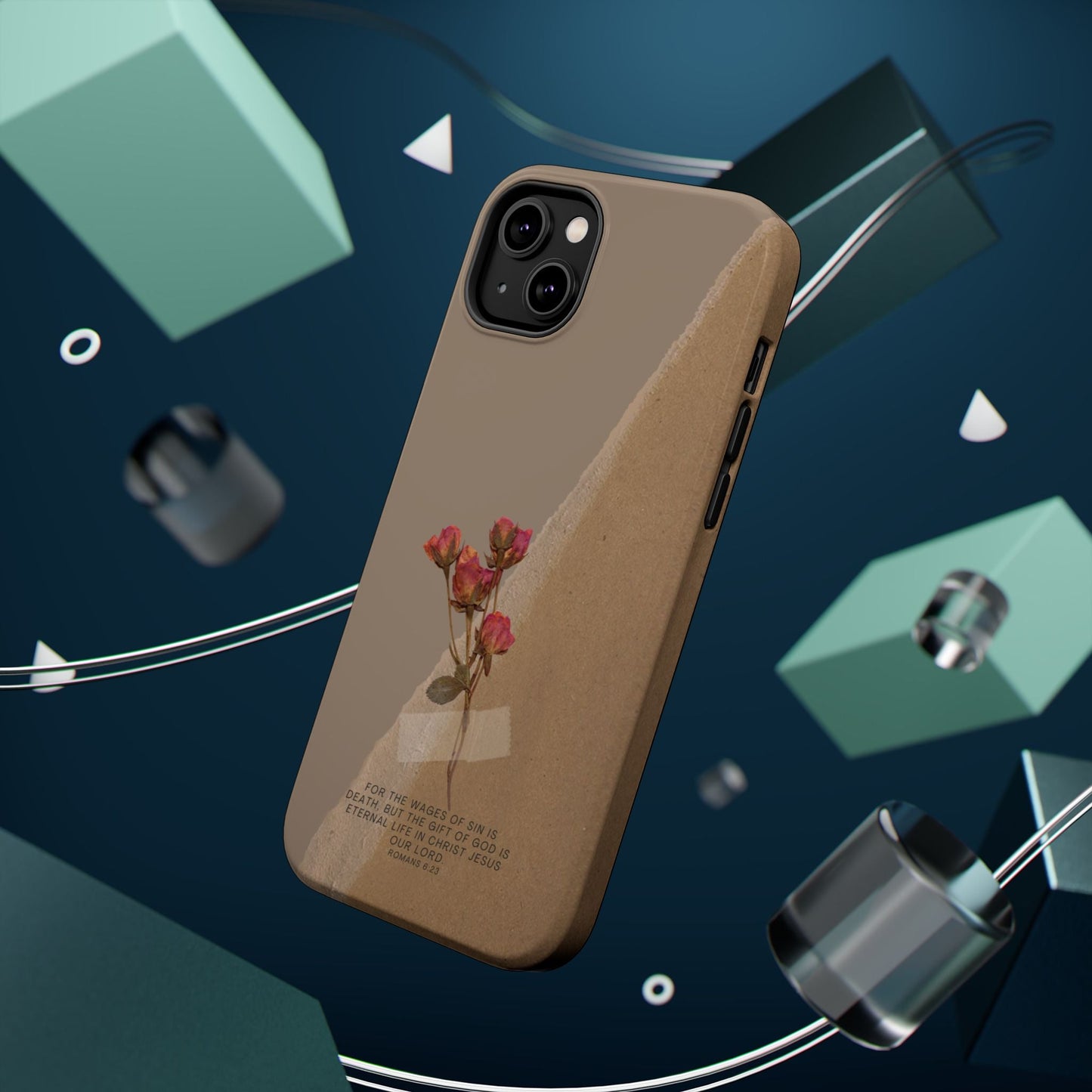 Romans 6:23 Vintage Floral - MagSafe iPhone Case - BOGO Cases