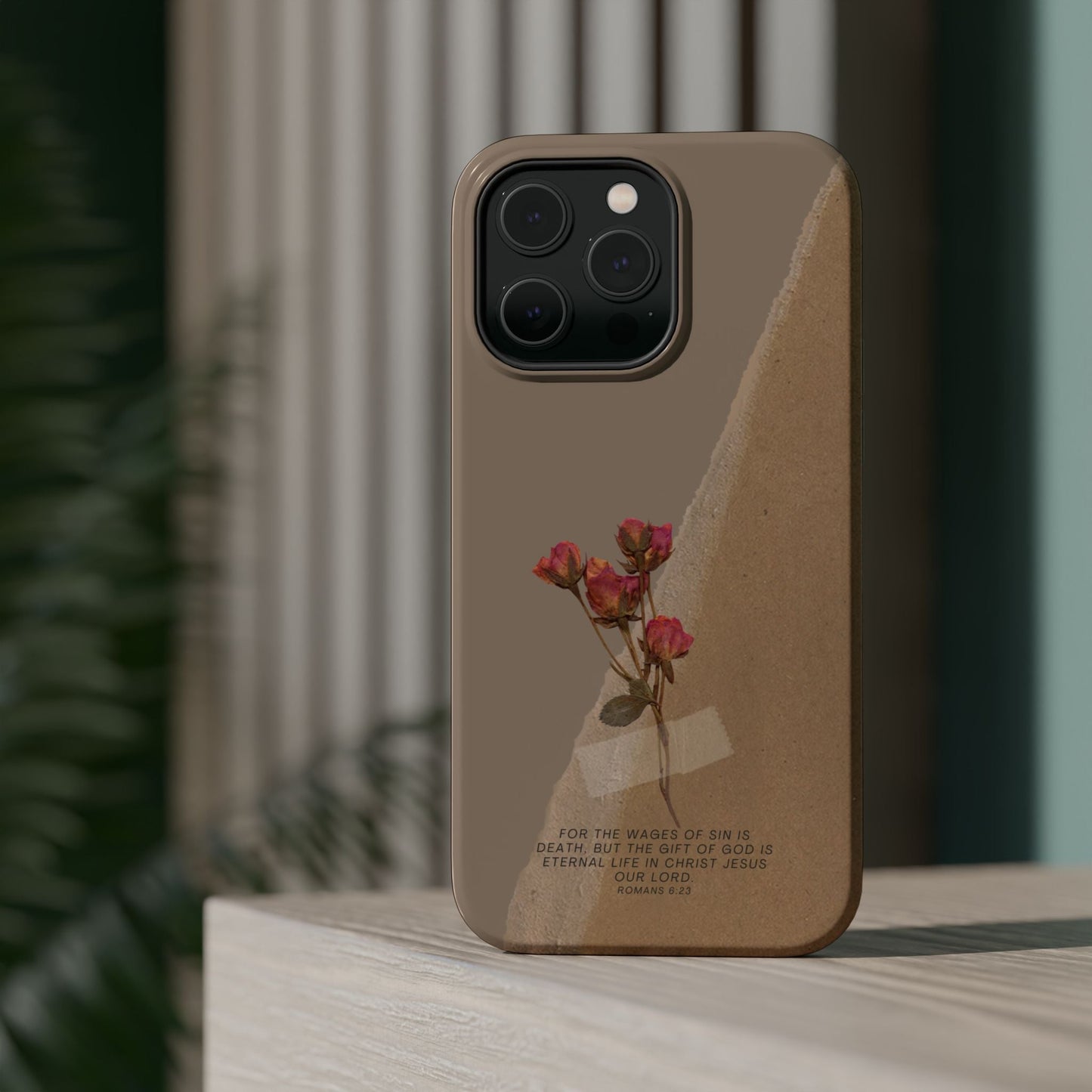 Romans 6:23 Vintage Floral - MagSafe iPhone Case - BOGO Cases