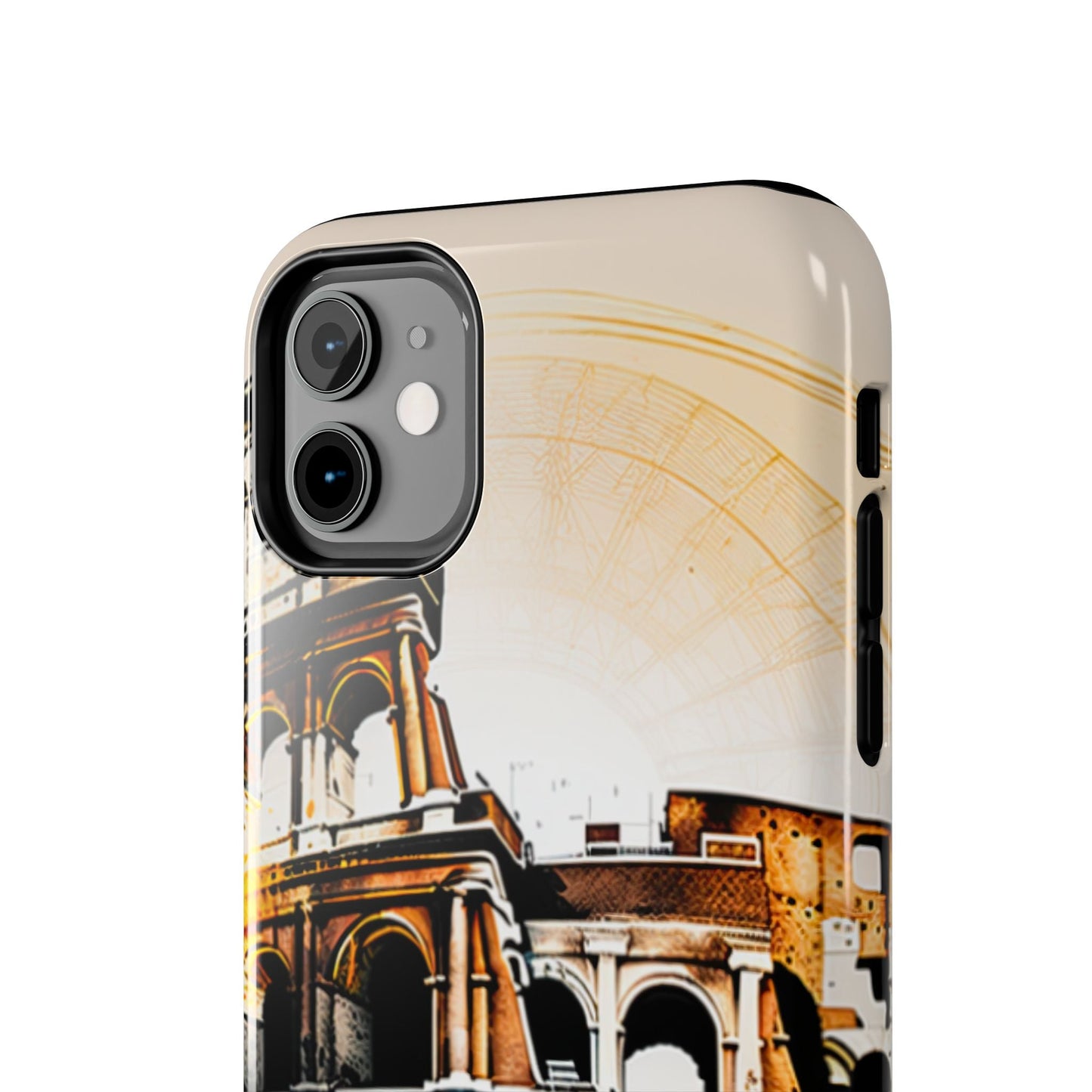 Rome Colosseum iPhone Case - Vintage Illustration Style with Italian Landmark Design - BOGO Cases