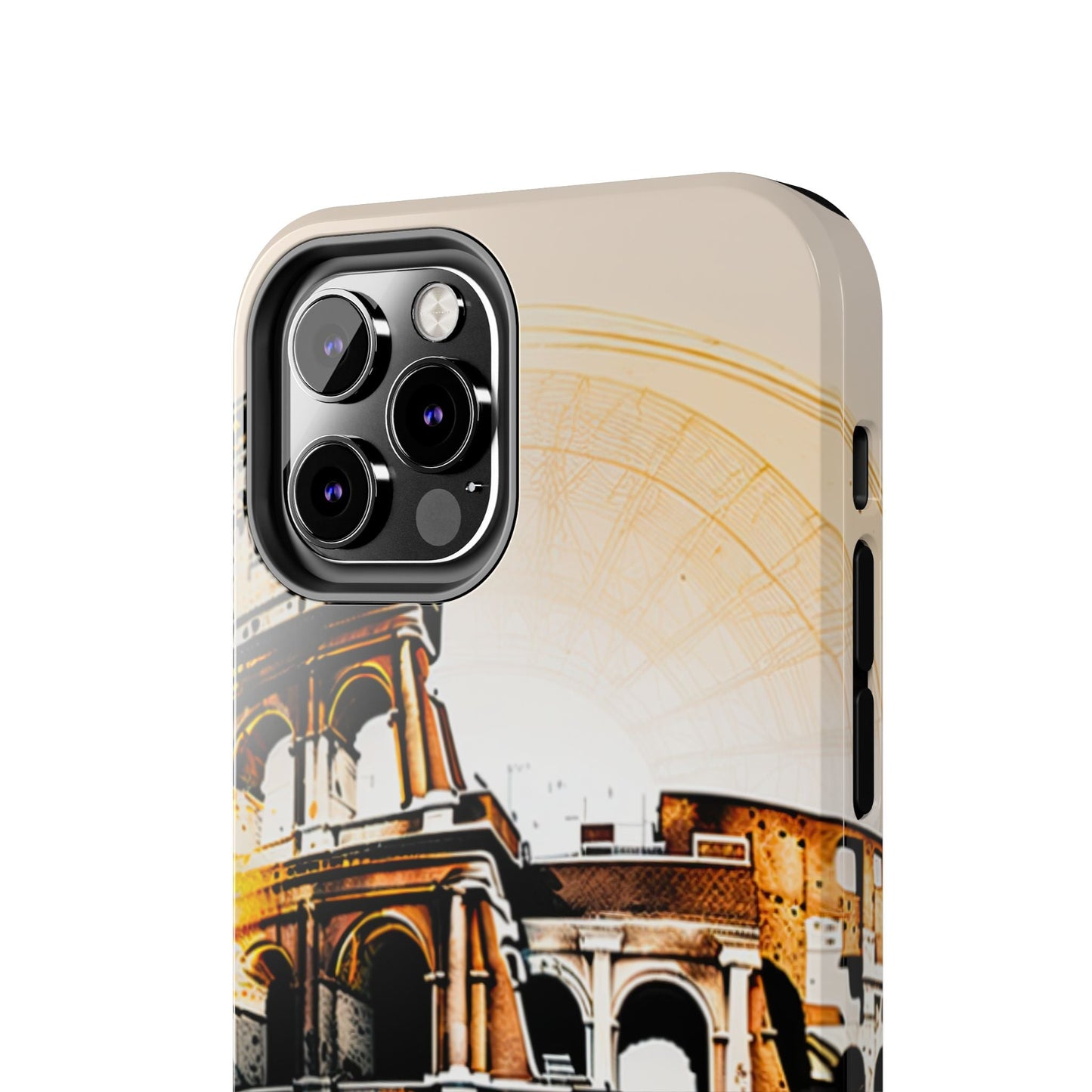 Rome Colosseum iPhone Case - Vintage Illustration Style with Italian Landmark Design - BOGO Cases