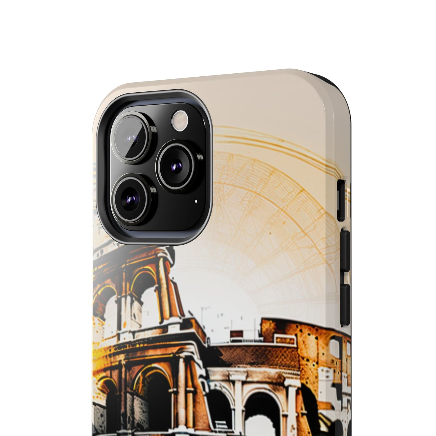 Rome Colosseum iPhone Case - Vintage Illustration Style with Italian Landmark Design - BOGO Cases
