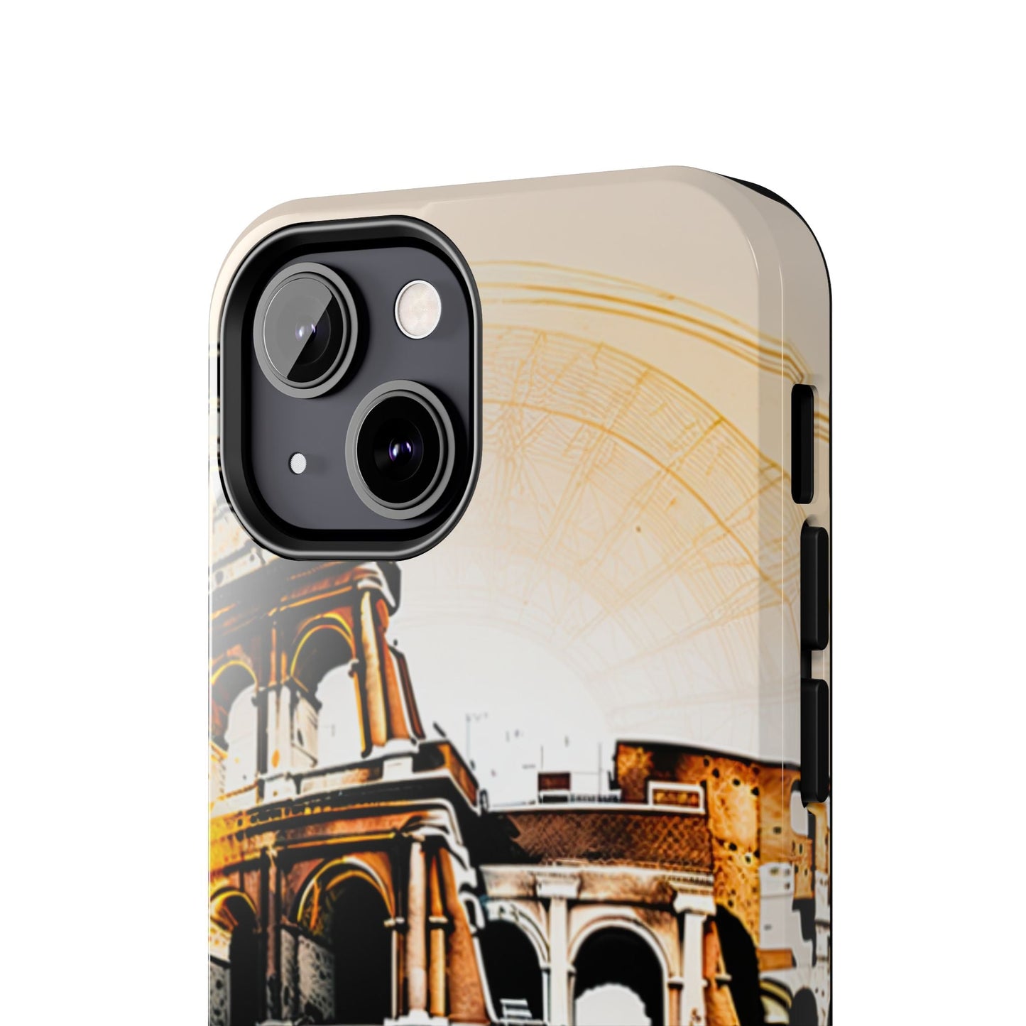 Rome Colosseum iPhone Case - Vintage Illustration Style with Italian Landmark Design - BOGO Cases