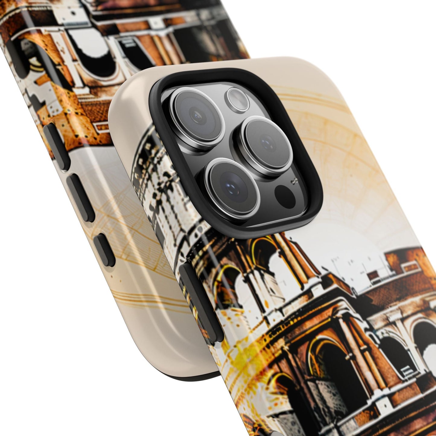 Rome Colosseum iPhone Case - Vintage Illustration Style with Italian Landmark Design - BOGO Cases