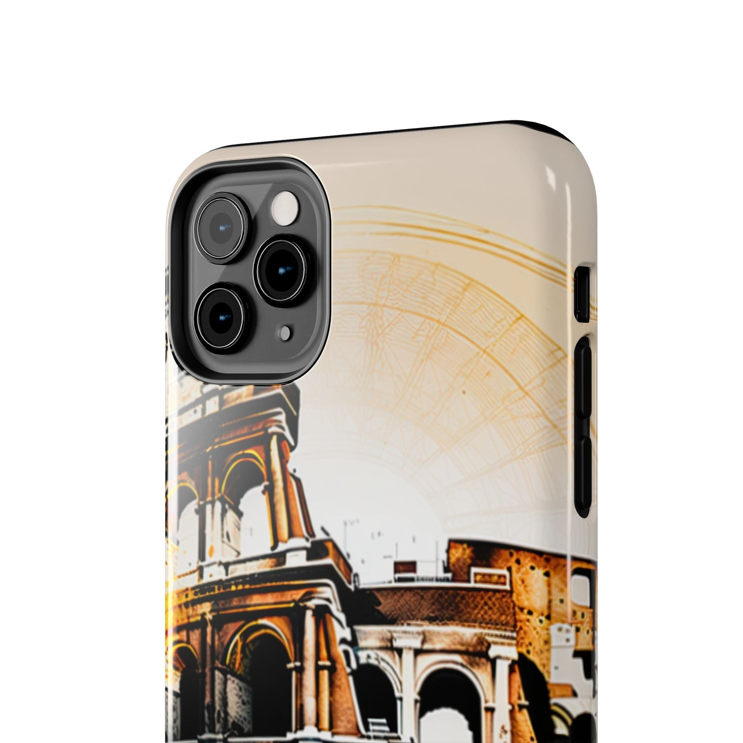 Rome Colosseum iPhone Case - Vintage Illustration Style with Italian Landmark Design - BOGO Cases