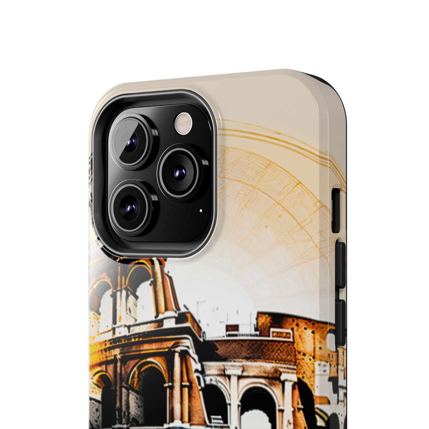Rome Colosseum iPhone Case - Vintage Illustration Style with Italian Landmark Design - BOGO Cases