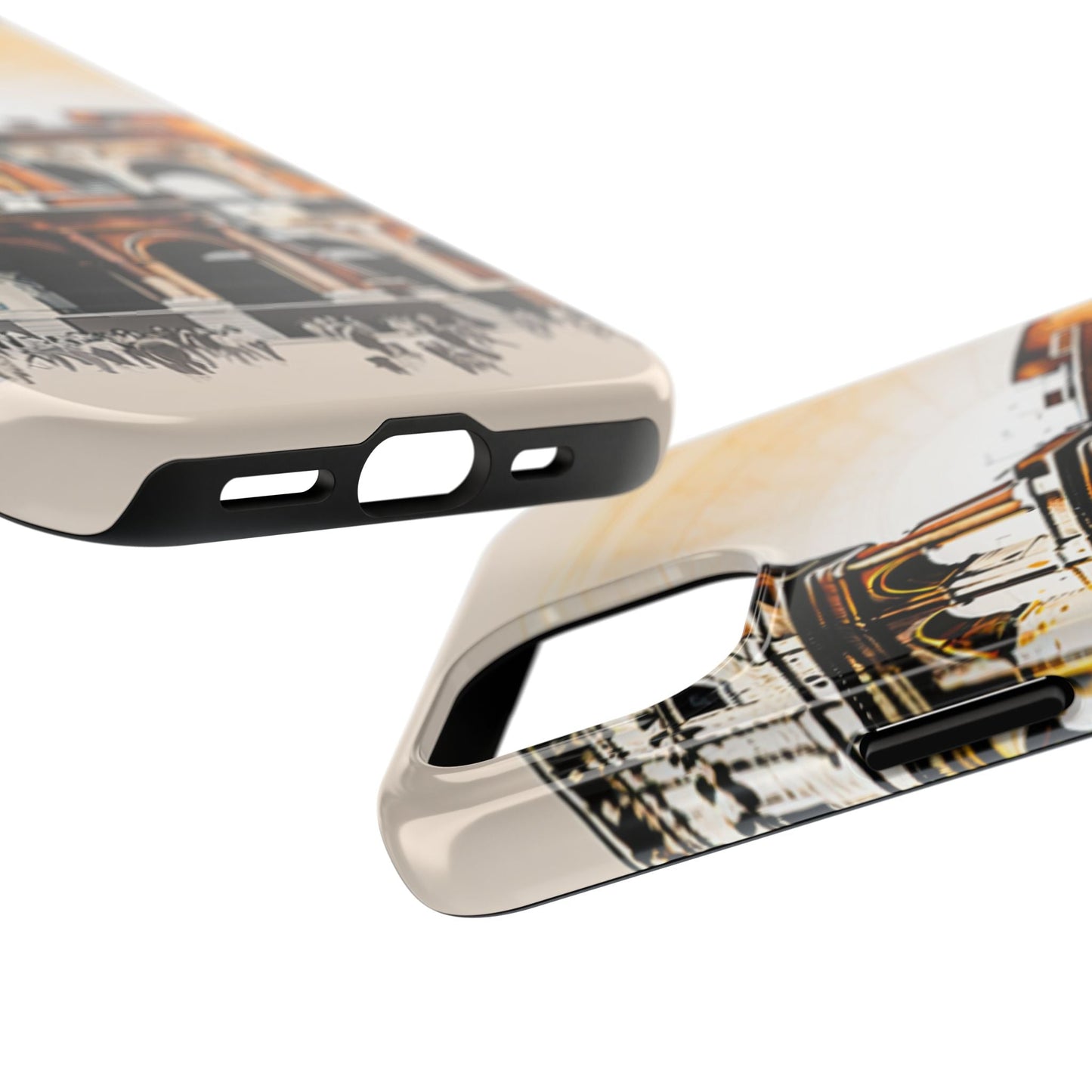 Rome Colosseum iPhone Case - Vintage Illustration Style with Italian Landmark Design - BOGO Cases
