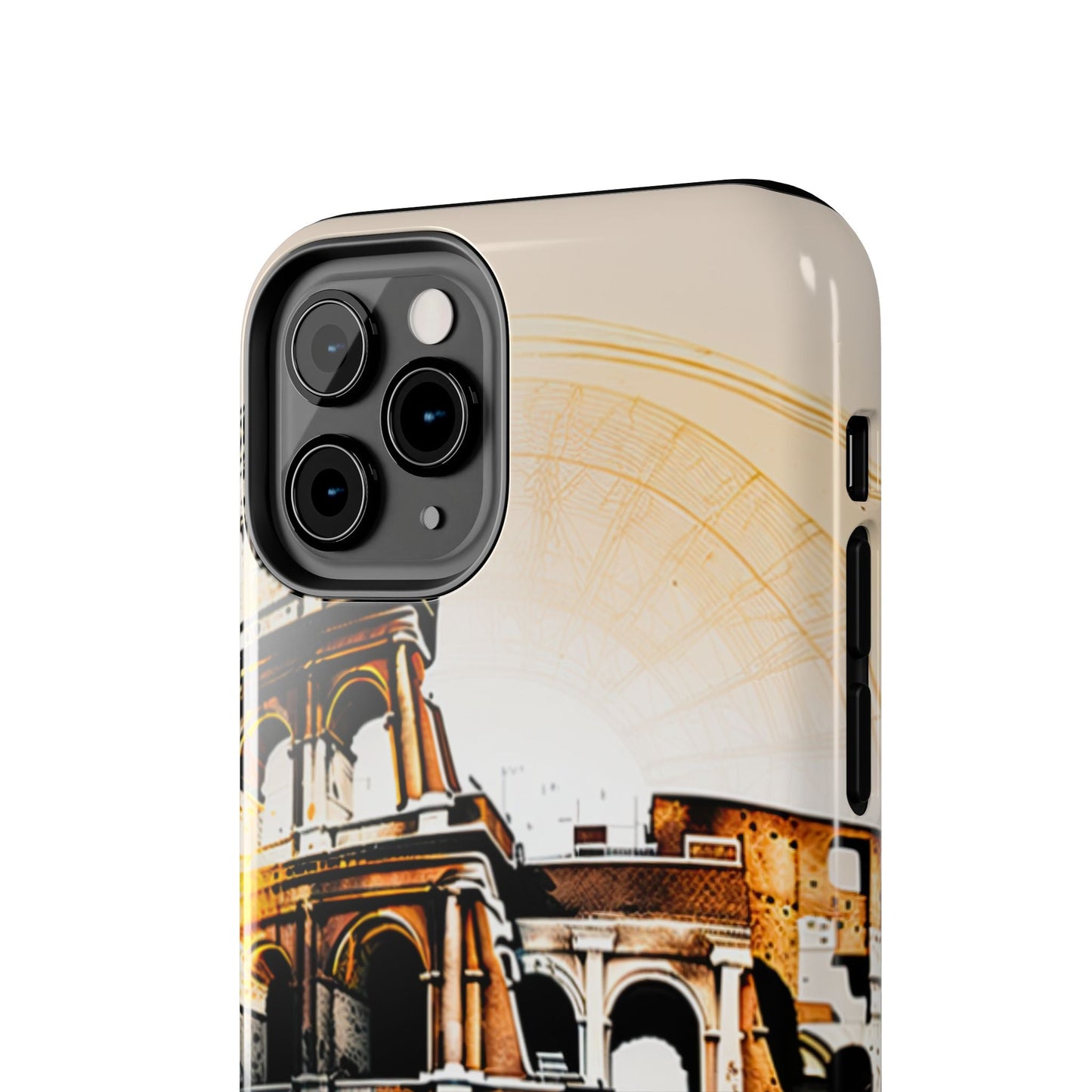 Rome Colosseum iPhone Case - Vintage Illustration Style with Italian Landmark Design - BOGO Cases