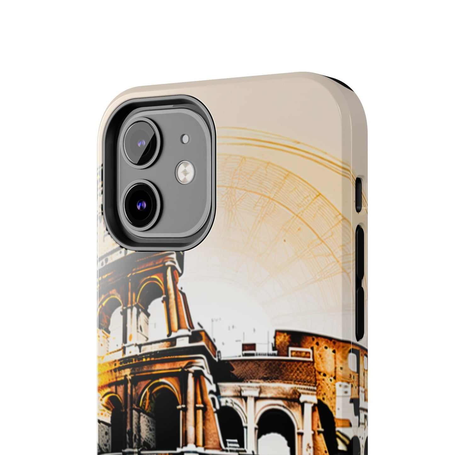 Rome Colosseum iPhone Case - Vintage Illustration Style with Italian Landmark Design - BOGO Cases