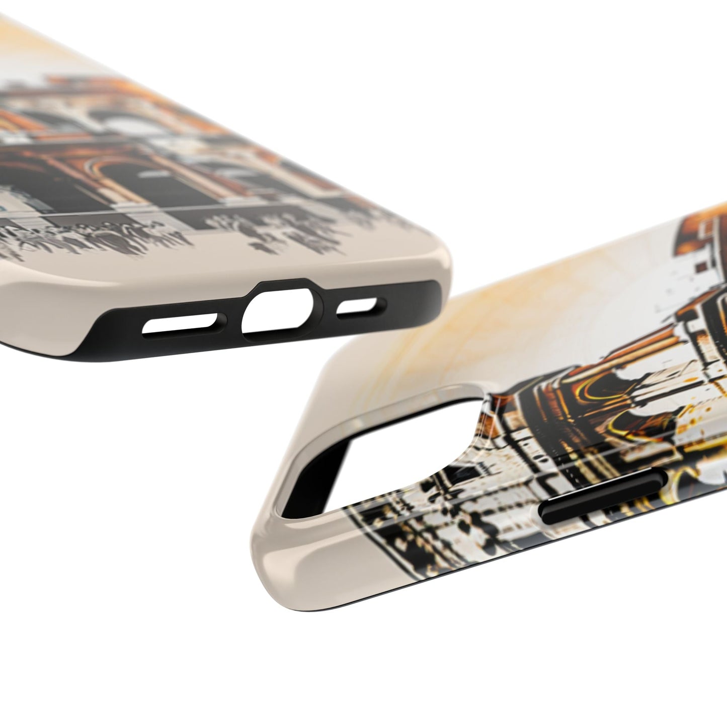 Rome Colosseum iPhone Case - Vintage Illustration Style with Italian Landmark Design - BOGO Cases