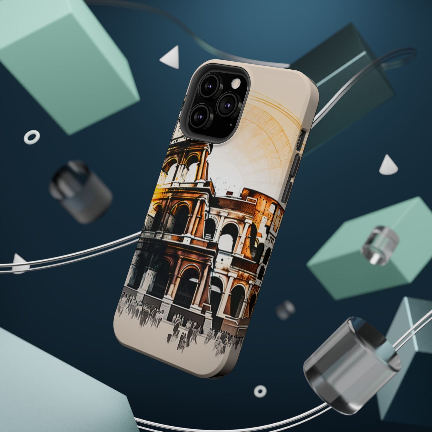 Rome Colosseum MagSafe iPhone Case - Italian Landmark with Wireless Charging Compatibility - BOGO Cases