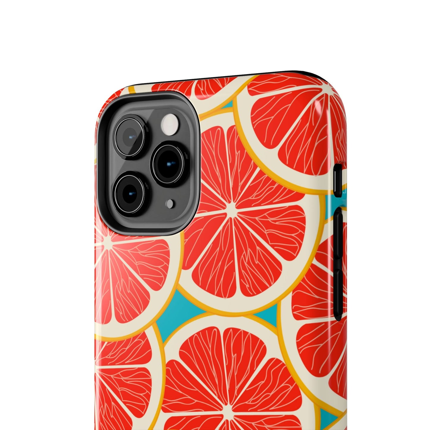 Ruby Grapefruit Pop Tough iPhone Case – Vibrant Citrus Design, Shock - Resistant Protection - BOGO Cases