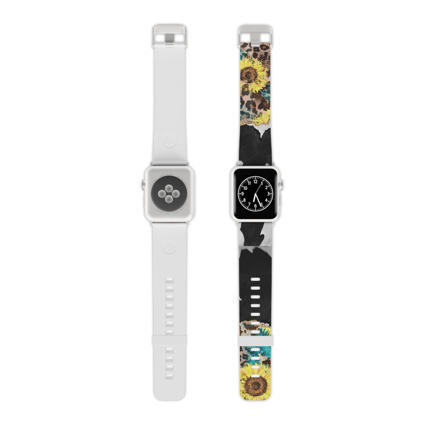 Rustic Sunflower Leopard Glam  Apple Watch Band - BOGO Cases