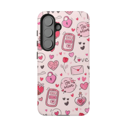 Samsung Galaxy Case: Playful Valentine's Day Icons Case - BOGO Cases