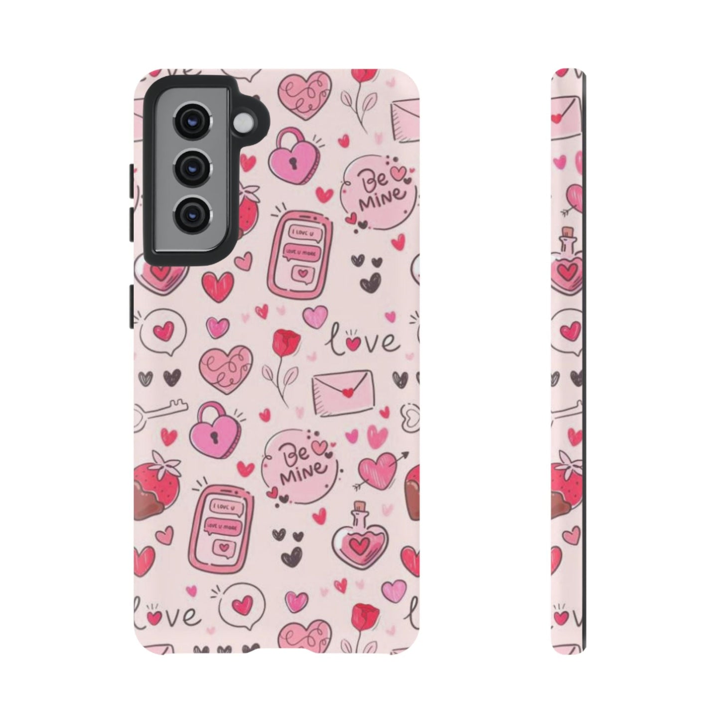 Samsung Galaxy Case: Playful Valentine's Day Icons Case - BOGO Cases