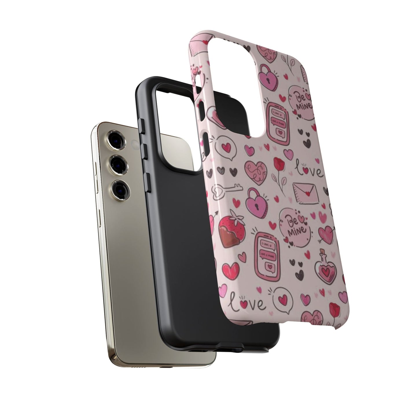 Samsung Galaxy Case: Playful Valentine's Day Icons Case - BOGO Cases