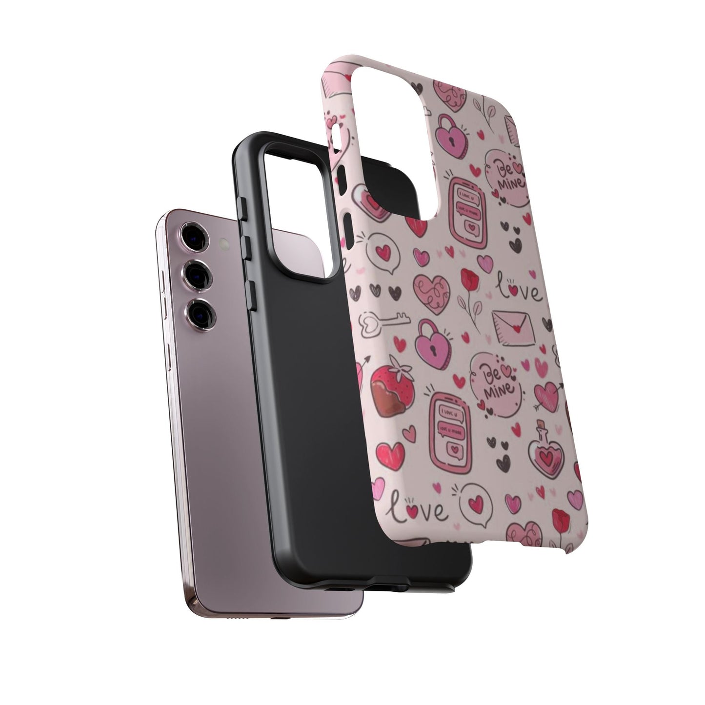 Samsung Galaxy Case: Playful Valentine's Day Icons Case - BOGO Cases