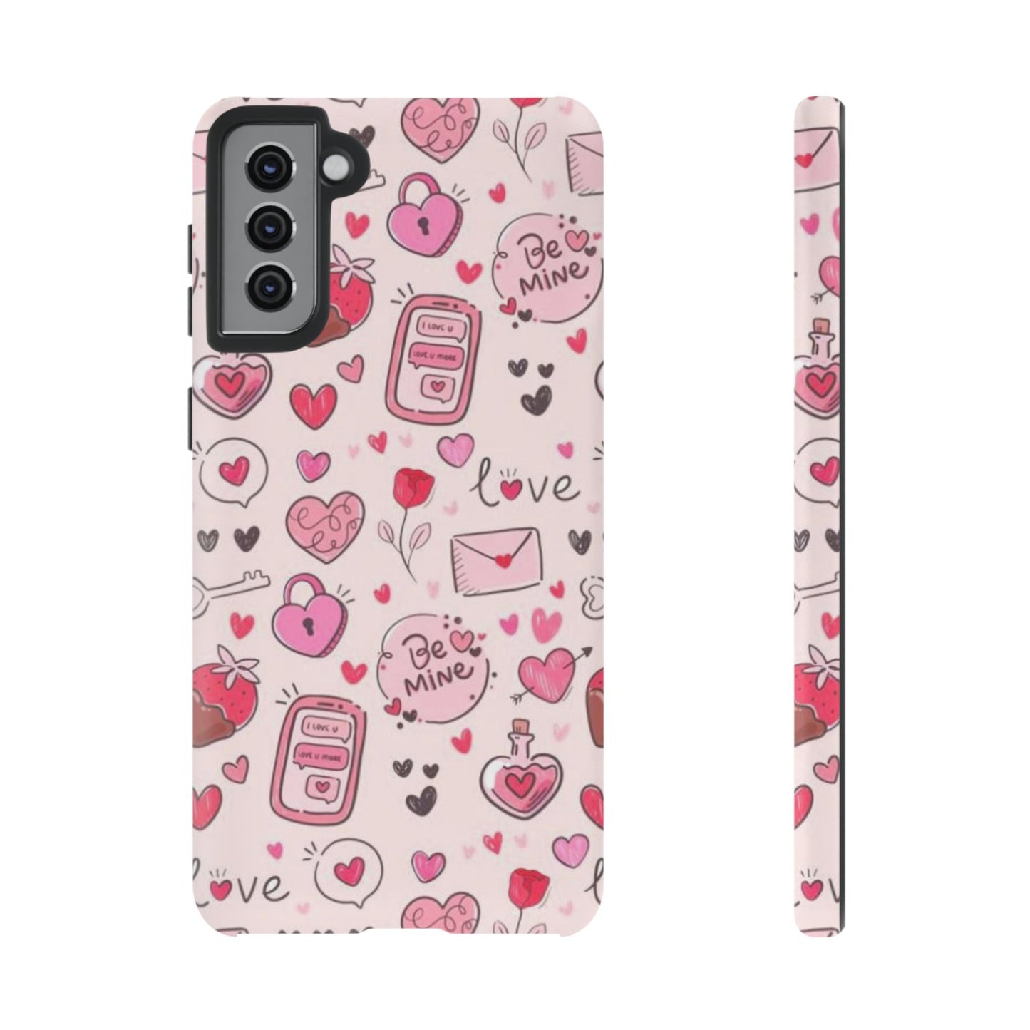 Samsung Galaxy Case: Playful Valentine's Day Icons Case - BOGO Cases