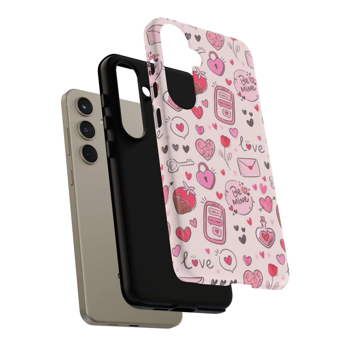 Samsung Galaxy Case: Playful Valentine's Day Icons Case - BOGO Cases