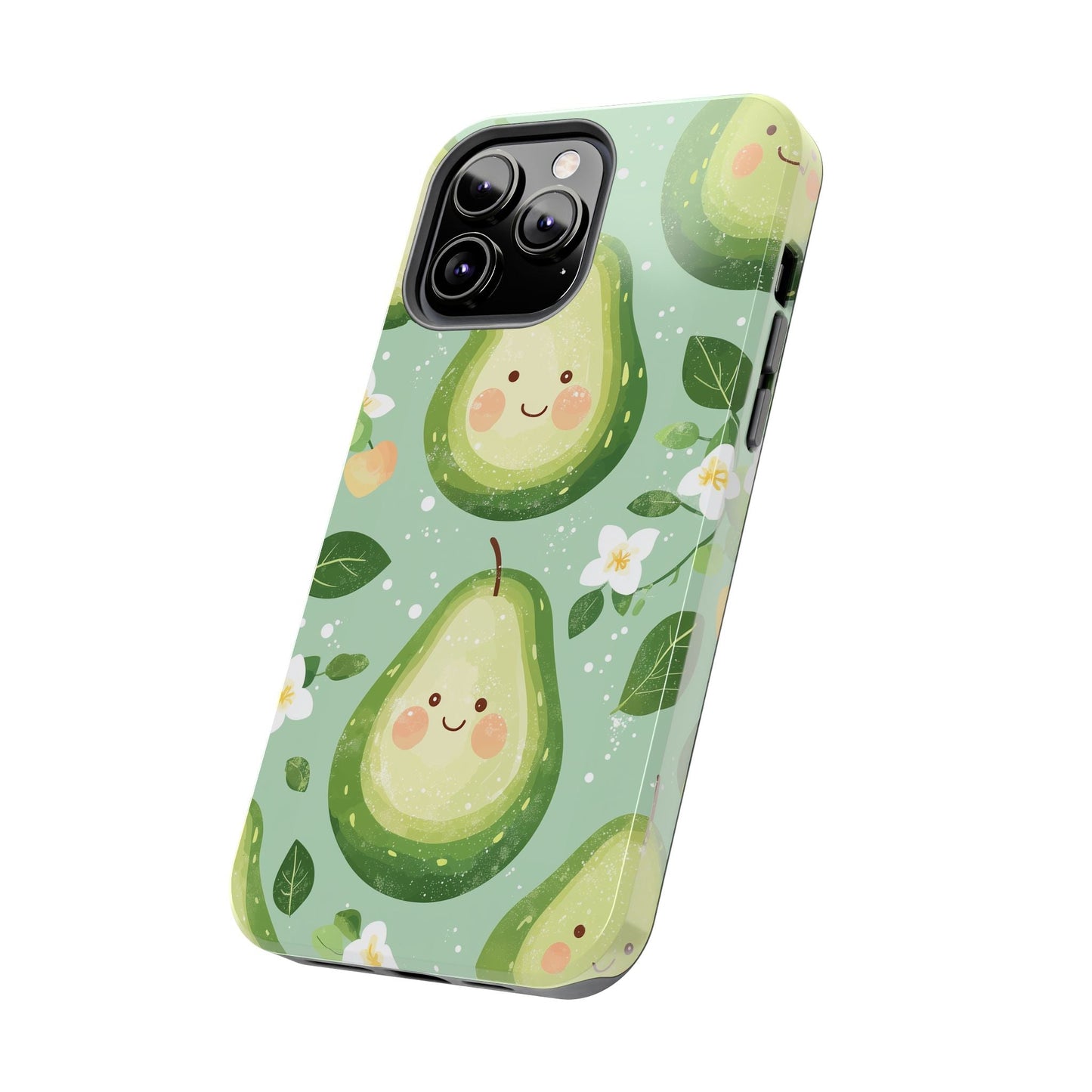 Smiling Avocados Tough iPhone Case – Cute Avocado Design, Dual - Layer Protection - BOGO Cases
