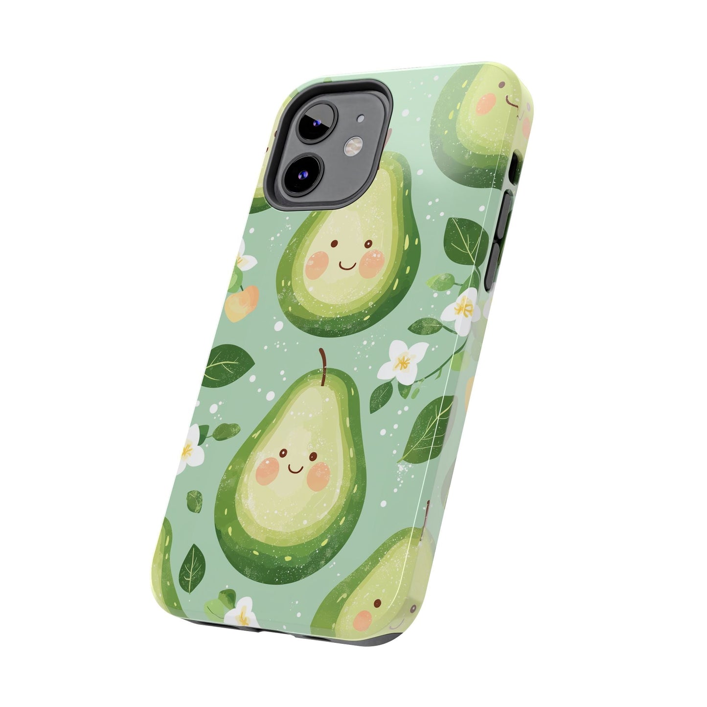 Smiling Avocados Tough iPhone Case – Cute Avocado Design, Dual - Layer Protection - BOGO Cases
