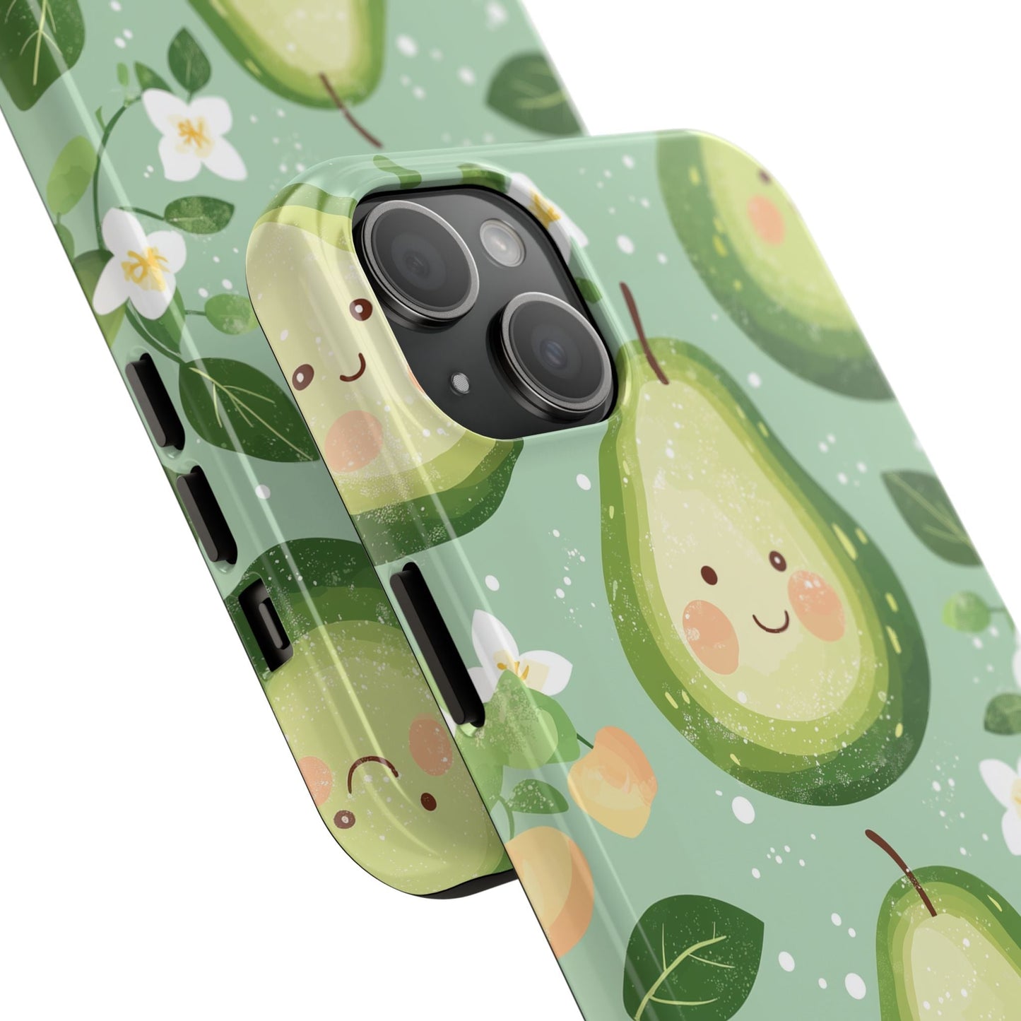 Smiling Avocados Tough iPhone Case – Cute Avocado Design, Dual - Layer Protection - BOGO Cases