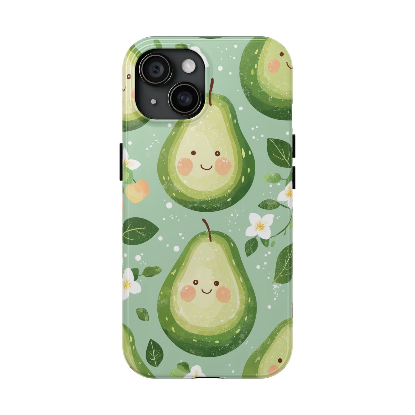 Smiling Avocados Tough iPhone Case – Cute Avocado Design, Dual - Layer Protection - BOGO Cases