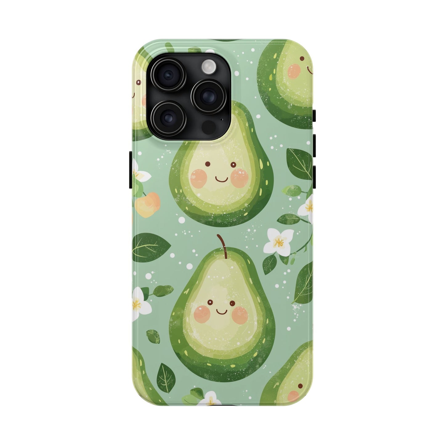 Smiling Avocados Tough iPhone Case – Cute Avocado Design, Dual - Layer Protection - BOGO Cases
