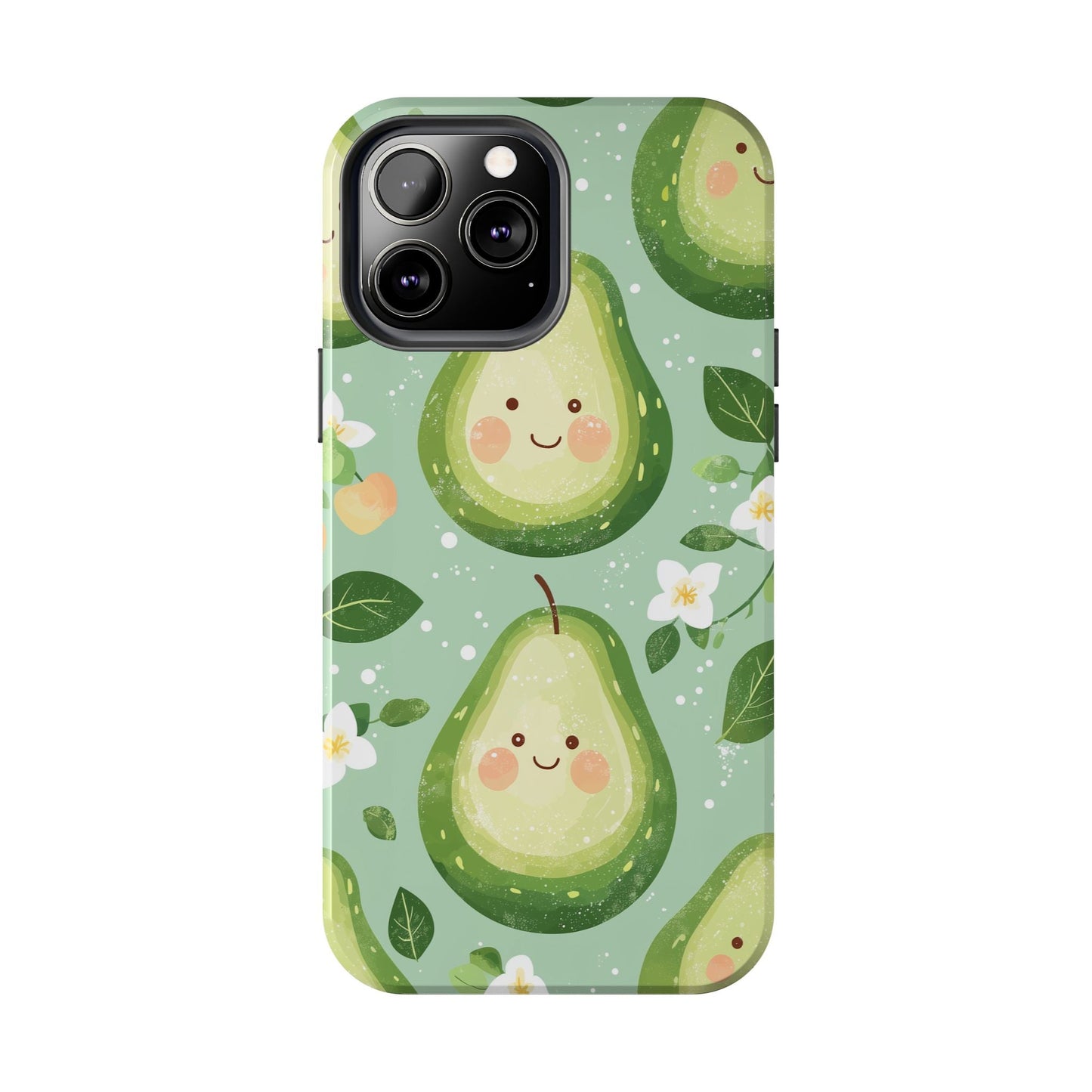 Smiling Avocados Tough iPhone Case – Cute Avocado Design, Dual - Layer Protection - BOGO Cases