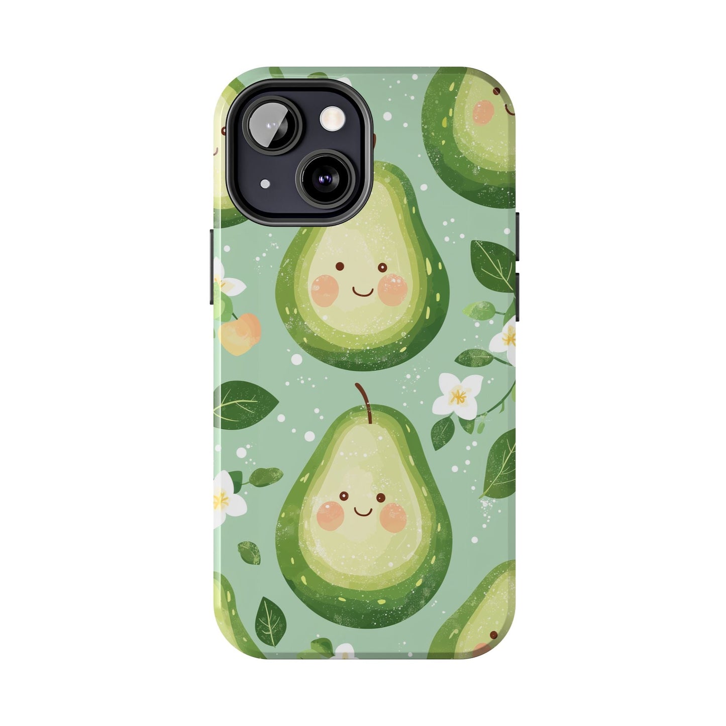Smiling Avocados Tough iPhone Case – Cute Avocado Design, Dual - Layer Protection - BOGO Cases