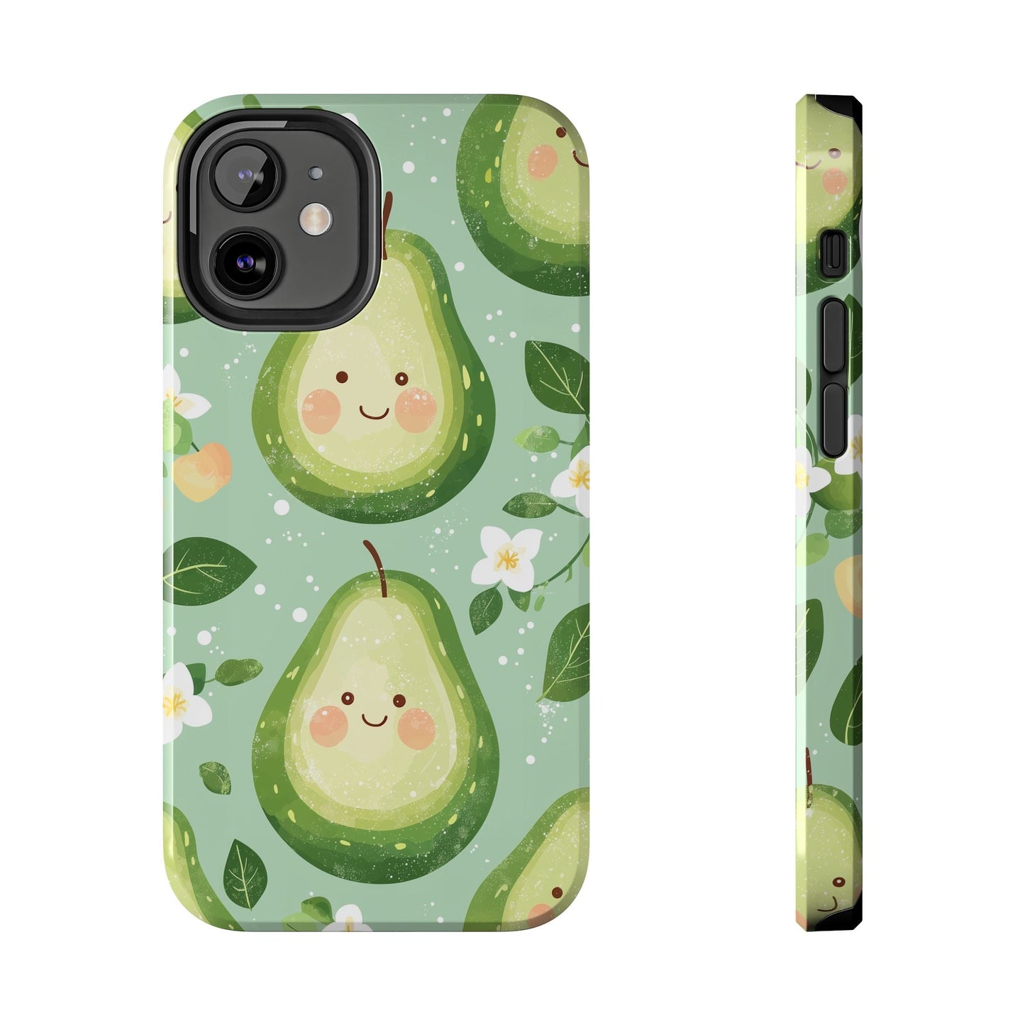 Smiling Avocados Tough iPhone Case – Cute Avocado Design, Dual - Layer Protection - BOGO Cases