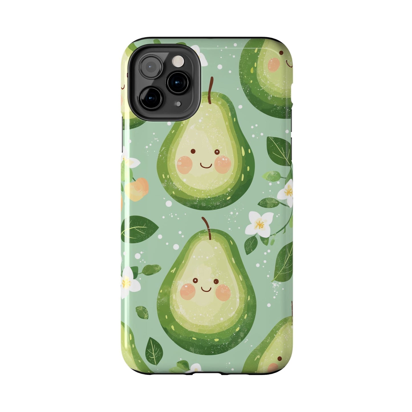 Smiling Avocados Tough iPhone Case – Cute Avocado Design, Dual - Layer Protection - BOGO Cases