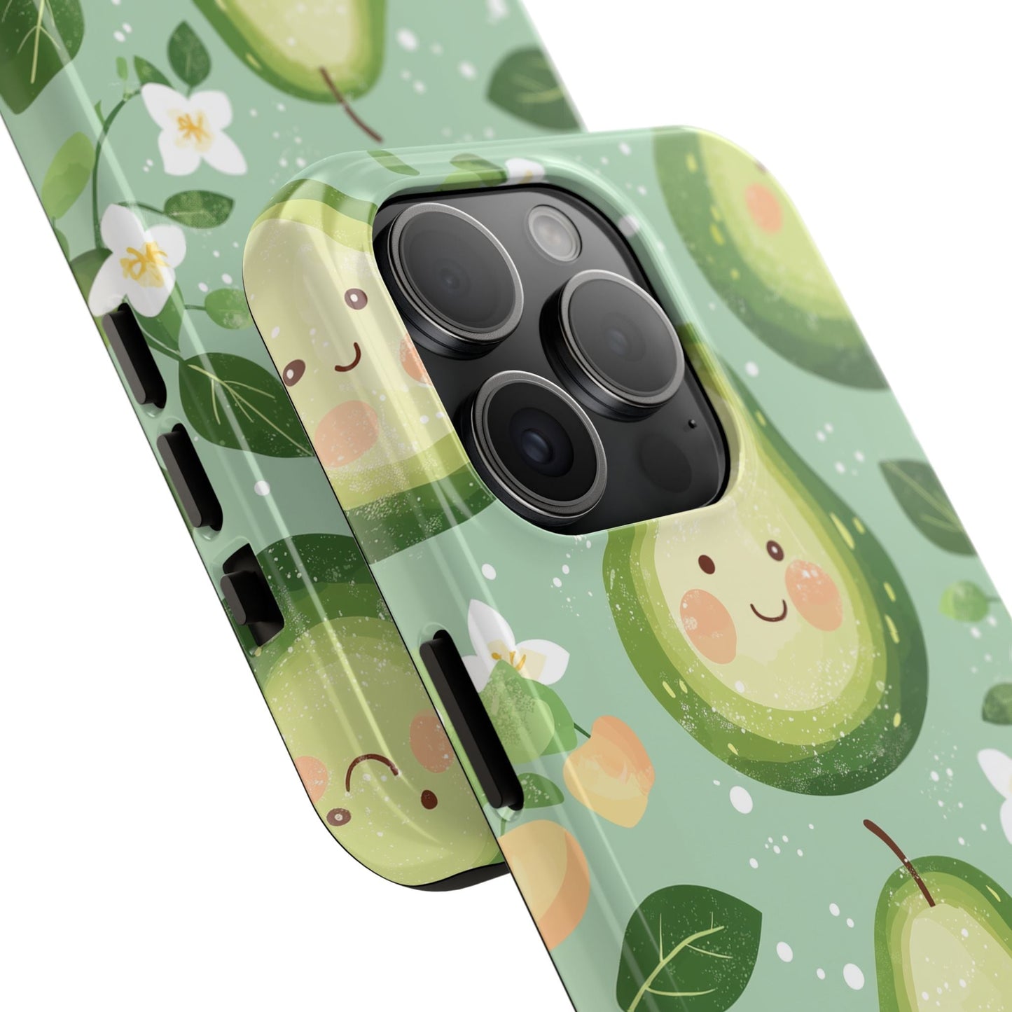 Smiling Avocados Tough iPhone Case – Cute Avocado Design, Dual - Layer Protection - BOGO Cases