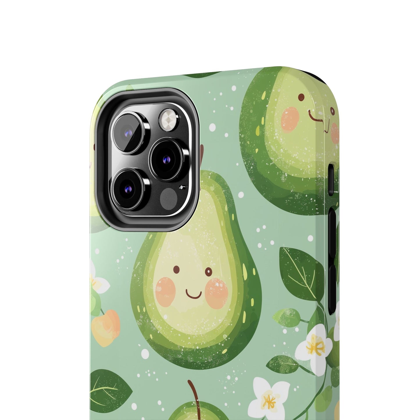 Smiling Avocados Tough iPhone Case – Cute Avocado Design, Dual - Layer Protection - BOGO Cases