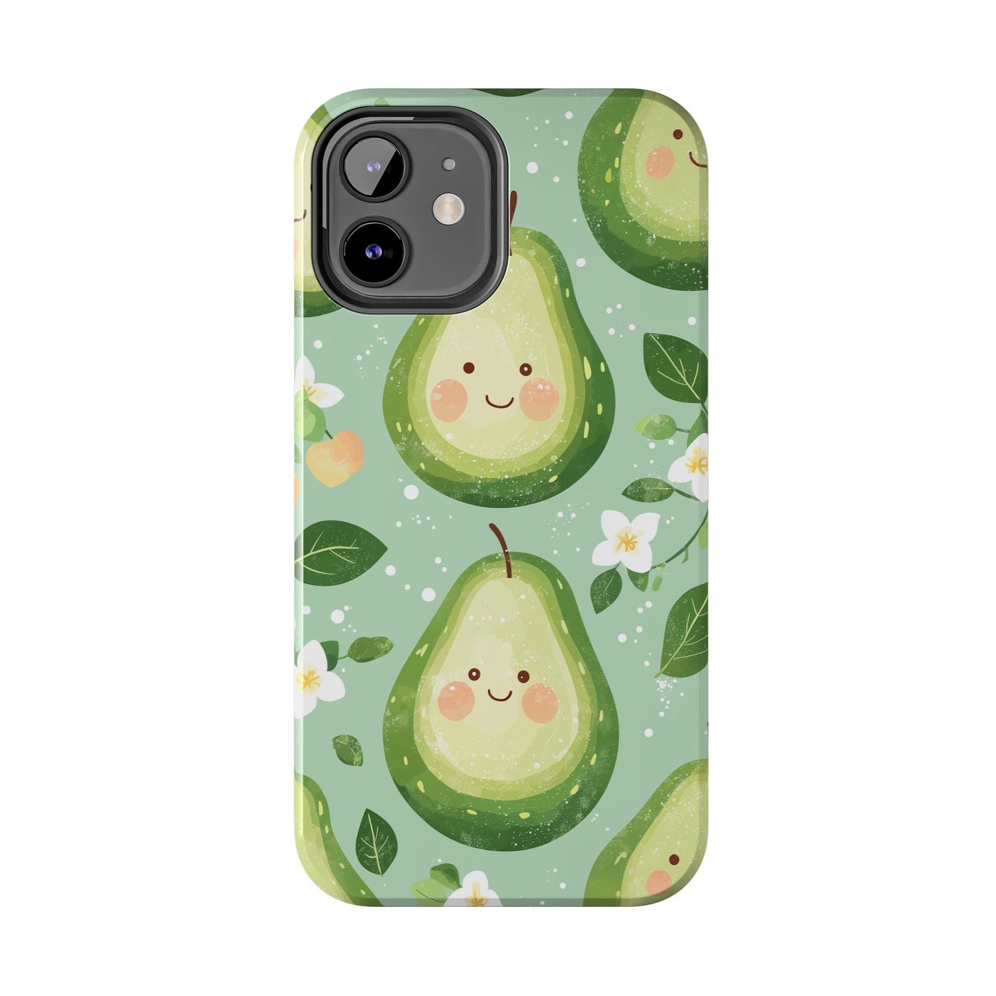 Smiling Avocados Tough iPhone Case – Cute Avocado Design, Dual - Layer Protection - BOGO Cases