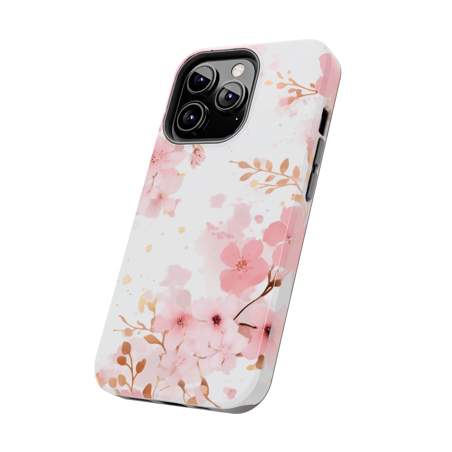 Soft Pink Cherry Blossom iPhone Case – Elegant Floral Design - BOGO Cases