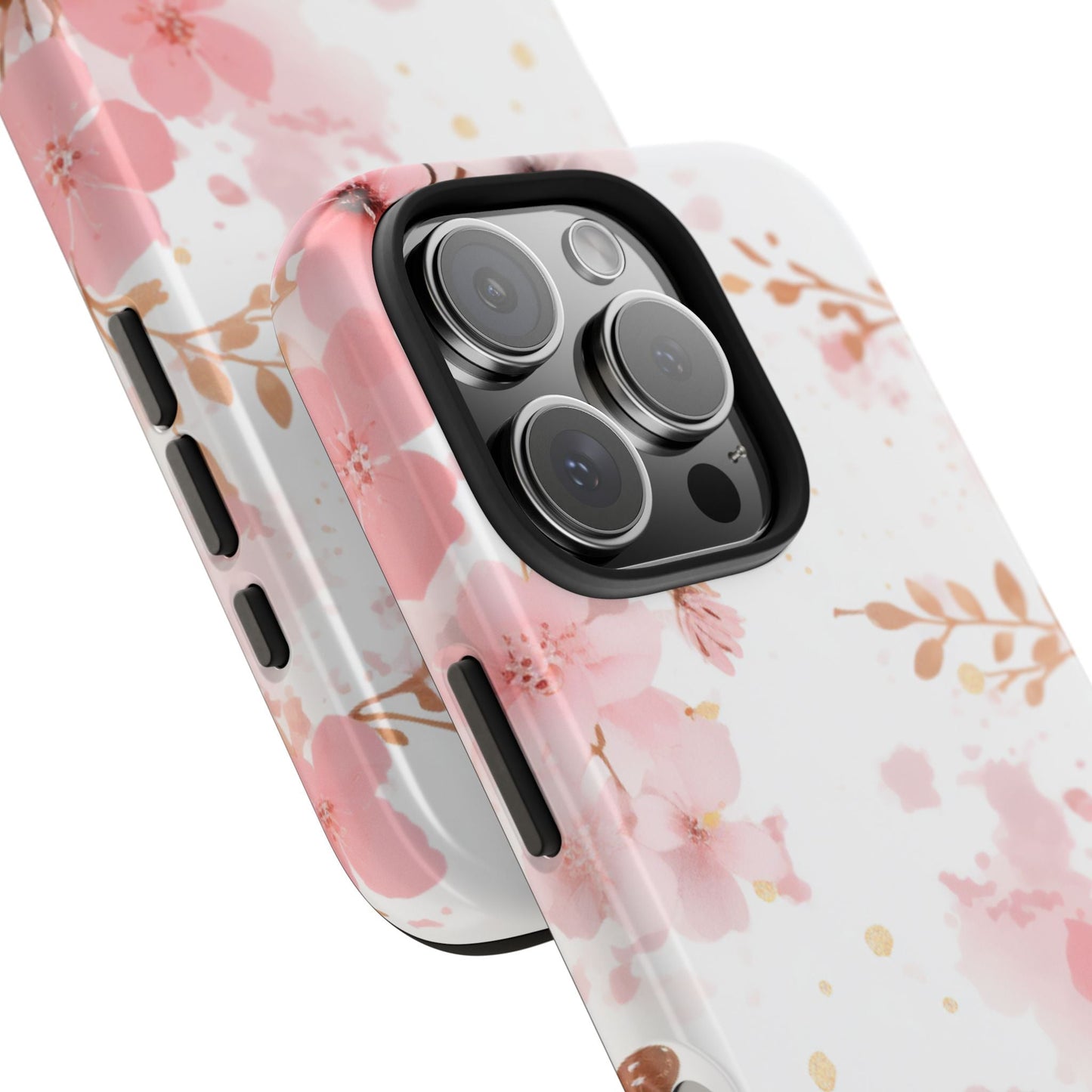 Soft Pink Cherry Blossom iPhone Case – Elegant Floral Design - BOGO Cases