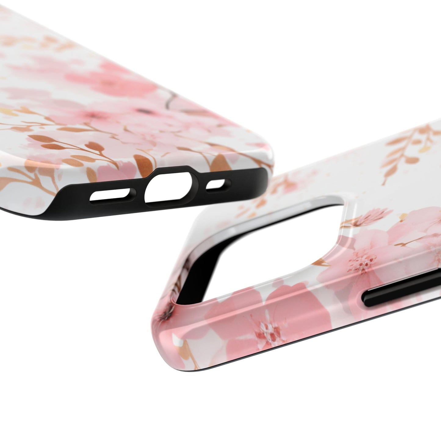 Soft Pink Cherry Blossom iPhone Case – Elegant Floral Design - BOGO Cases