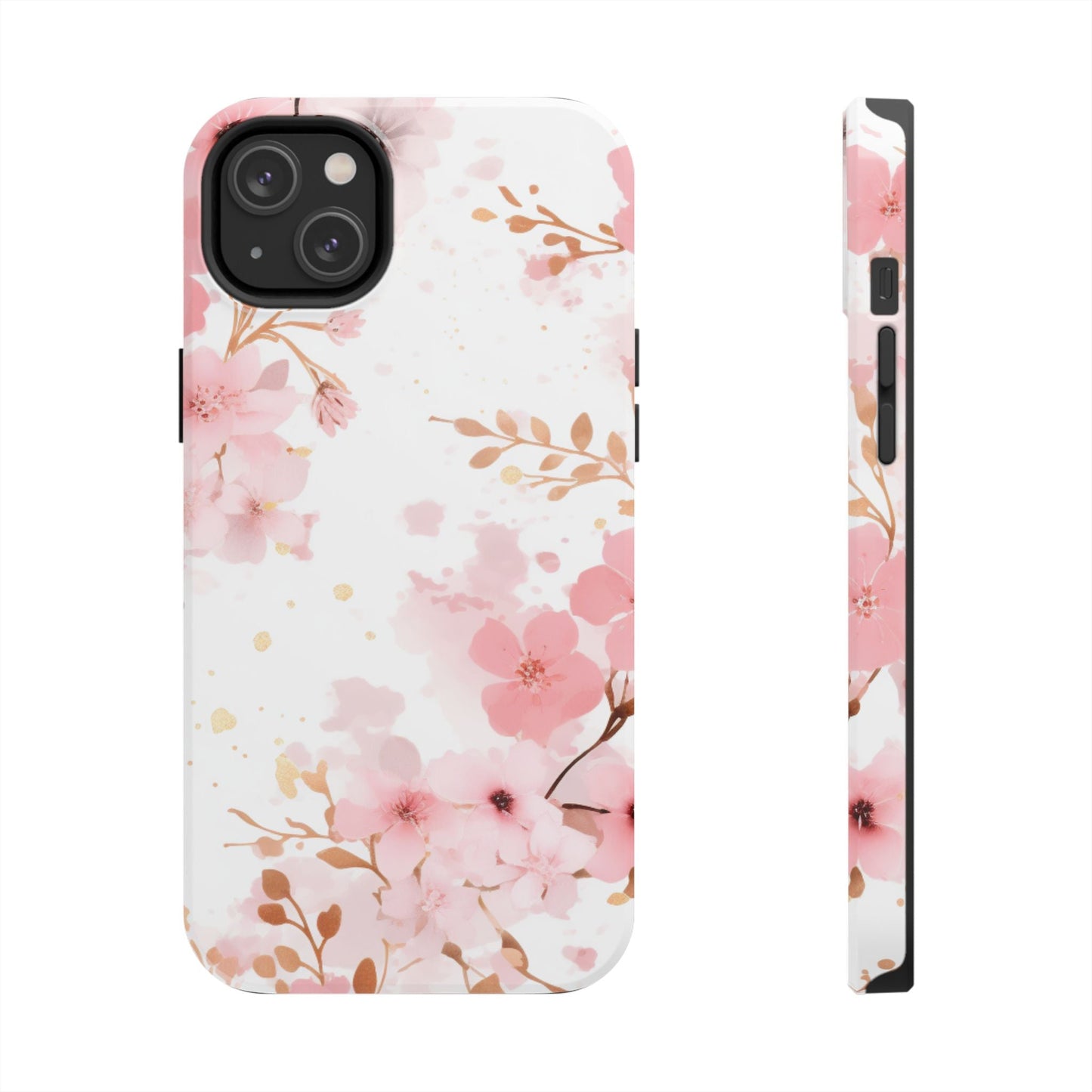 Soft Pink Cherry Blossom iPhone Case – Elegant Floral Design - BOGO Cases