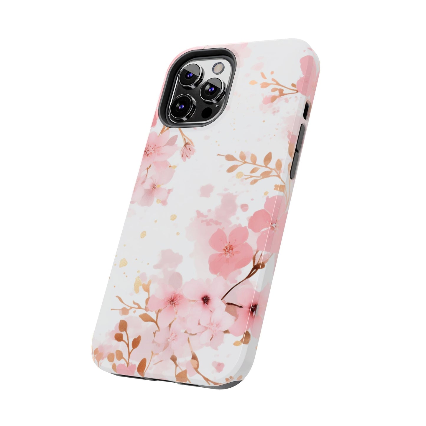 Soft Pink Cherry Blossom iPhone Case – Elegant Floral Design - BOGO Cases