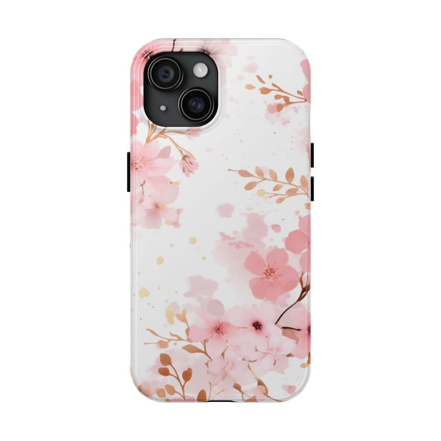 Soft Pink Cherry Blossom iPhone Case – Elegant Floral Design - BOGO Cases