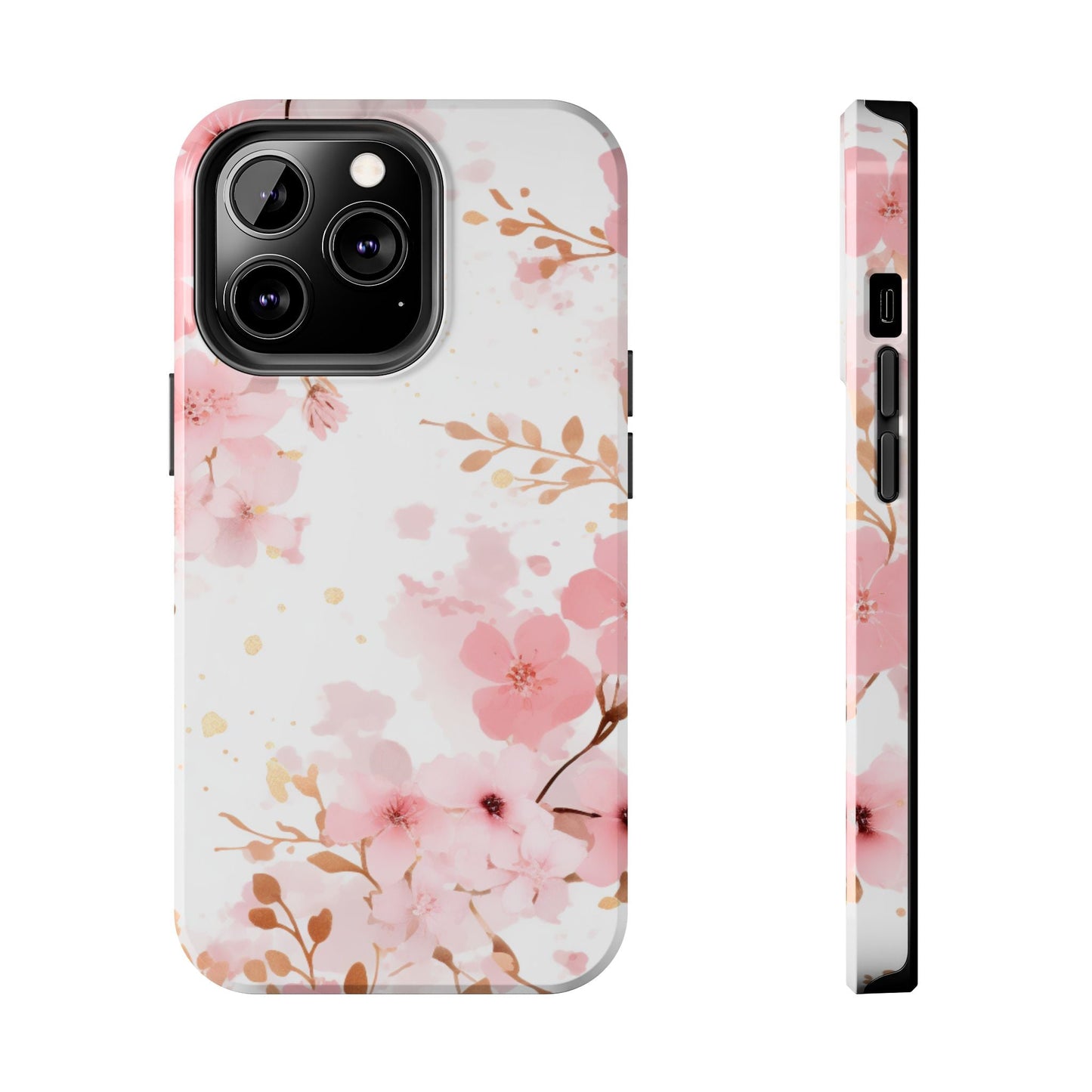 Soft Pink Cherry Blossom iPhone Case – Elegant Floral Design - BOGO Cases