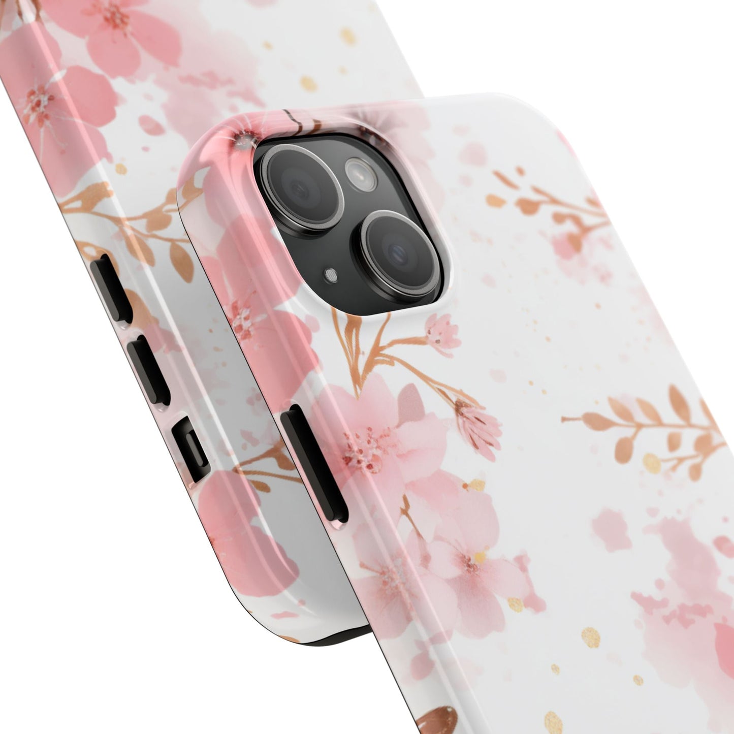 Soft Pink Cherry Blossom iPhone Case – Elegant Floral Design - BOGO Cases